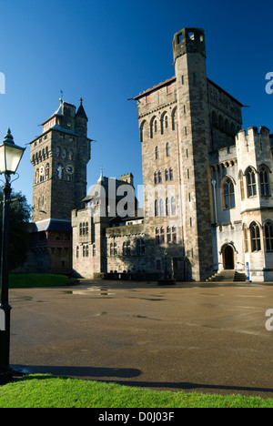 Le Château de Cardiff, Cardiff, Glamorgan, Pays de Galles, Royaume-Uni. Banque D'Images