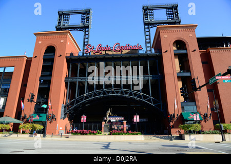 Stade de baseball Busch St. Équipe de baseball Louis Mo Missouri Cardinals Banque D'Images