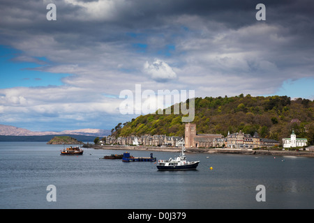 Voir d'Oban du ferry. Banque D'Images