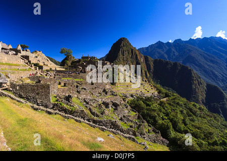 Site archéologique de Machu Picchu, Cuzco, Pérou Province Banque D'Images