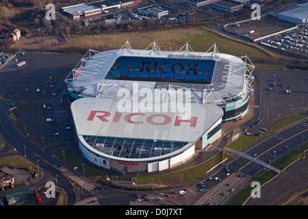 Vue aérienne de la Ricoh Arena accueil rez de Coventry City Football Club. Banque D'Images