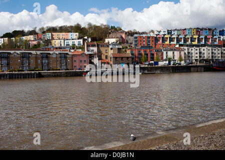 Une vue sur le village de Clifton à Bristol Harbourside de. Banque D'Images