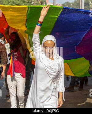 New York d'après le tournage de l'acteur Lee Bhavani Raj Amit Kumar débuts film 'impure lumière' d'être tourné à New York et New Delhi. Le film traite de questions d'identité et la violence et s'articule autour de questions impliquant la gay. Banque D'Images