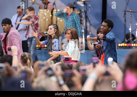 Demi Lovato ABC de la 'bonne' présente l'Amérique Morming 'DDisney Camp Rock Le dernier Bourrage papier" avec les Jonas Brothers et Demi Lovato Banque D'Images