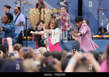 Demi Lovato ABC de la 'bonne' présente l'Amérique Morming 'DDisney Camp Rock 2 - The Final Jam' avec les Jonas Brothers et Demi Lovato Banque D'Images