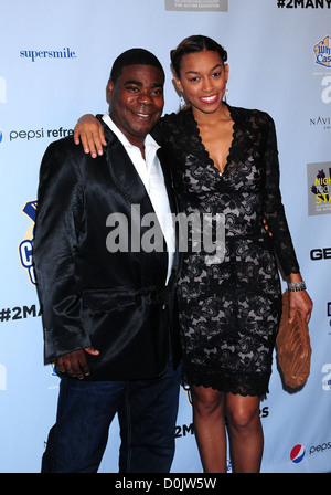 Tracy Morgan et Tanisha Hall de nuit d'un trop grand nombre d'étoiles : un concert surbooké pour l'éducation de l'autisme - Arrivées, New York City Banque D'Images