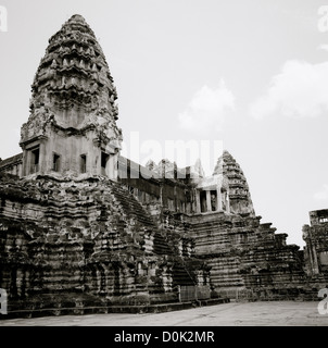 Le Temple d'Angkor Wat aux Temples d'Angkor à Siem Reap au Cambodge en Asie du sud-est. Voyage Cambodge Banque D'Images