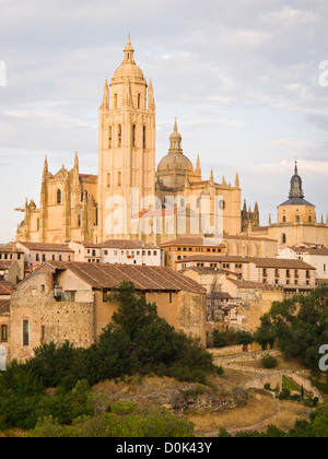 La cathédrale de Ségovie est une religieuse catholique romaine église à Ségovie, Espagne Banque D'Images