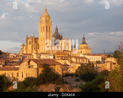 La cathédrale de Ségovie est une religieuse catholique romaine église à Ségovie, Espagne Banque D'Images