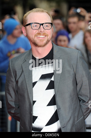 Simon Pegg UK premiere de 'Scott Pilgrim Vs. Le Monde" tenue à l'Empire Leicester Square - Londres, Angleterre - des arrivées Banque D'Images