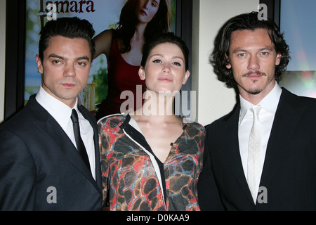 Gemma Arterton Dominic Cooper et Luke Evans Projection spéciale de "Tamara Drewe" tenue à l'SilverScreen Theatre du Banque D'Images