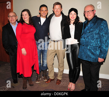 Malcolm Hebden, Pattie Clare, Kevin Kennedy, Ryan Thomas, Helen Flanagan et Ken Morley Le lancement de 'Coronation Street : UN Banque D'Images