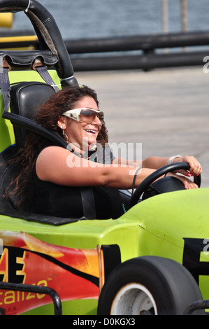 Deena Nicole Cortese vu à Casino Pier sur le Boardwalk de Seaside Heights Seaside Heights, New Jersey - 21.08.10 Banque D'Images