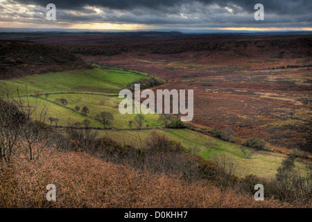 Vue dans le trou de Horcum. Banque D'Images