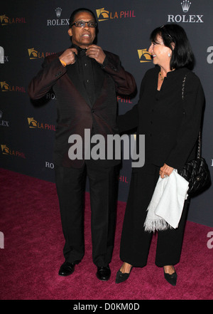 Herbie Hancock et son épouse Los Angeles Philharmonic Soirée d'ouverture Saison 2010/2011 gala tenu à Walt Disney Concert Hall Los Banque D'Images