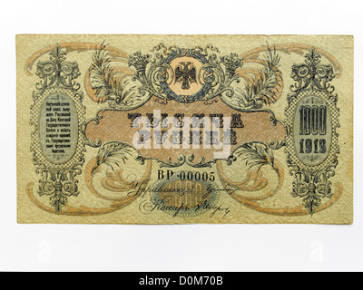 1000 mille Rouble Rouble russe soviétique question 1919 billets Banque D'Images