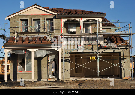 Nouvelle maison en construction Banque D'Images