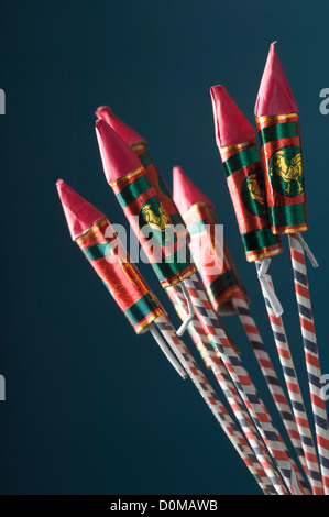 Close-up of bottle rockets Banque D'Images