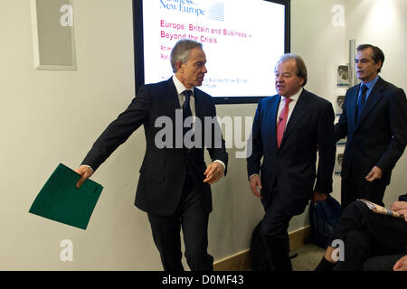 Fonds de commerce à nouveau l'Europe, l'Institut Royal des affaires internationales, Chatham House, Londres, Royaume-Uni. 07.11.2012 La Rt. L'honorable Tony Blair donne un discours "l'Europe, la Grande-Bretagne, l'entreprise - Au-delà de la crise" à l'Institut Royal des affaires internationales, Chatham House Banque D'Images