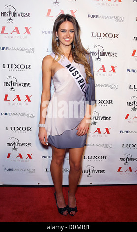 Jesinta Campbell Le défilé de Miss Univers 2010 After Party au LAX nightclub du Luxor Hotel Casi Las Vegas, Nevada - Banque D'Images