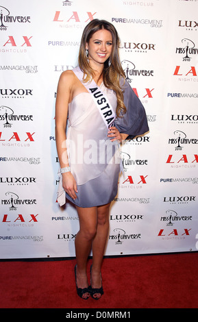 Jesinta Campbell Le défilé de Miss Univers 2010 After Party au LAX nightclub du Luxor Hotel Casino Las Vegas, Nevada - Banque D'Images