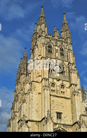 La Cathédrale de Canterbury dans la ville médiévale de Canterbury, Kent, England, UK Du Sud Banque D'Images