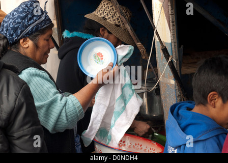 Ollague-Avaroa marché mensuel, à la frontière du Chili et de la bolivie Banque D'Images