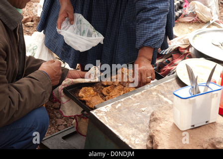 Ollague-Avaroa marché mensuel, à la frontière du Chili et de la bolivie Banque D'Images