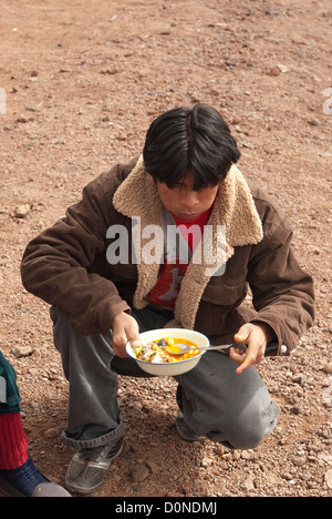 Ollague-Avaroa marché mensuel, à la frontière du Chili et de la bolivie Banque D'Images