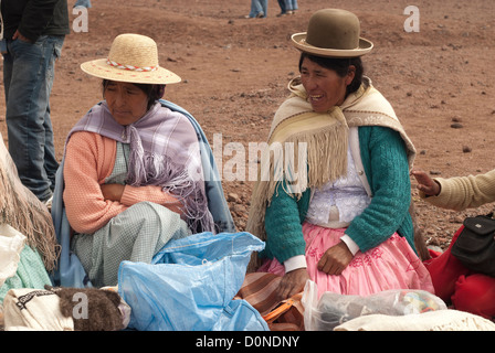 Ollague-Avaroa marché mensuel, à la frontière du Chili et de la bolivie Banque D'Images