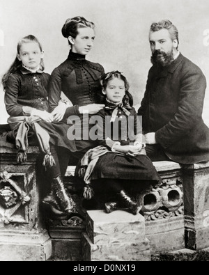 Alexander Graham Bell et de la famille Banque D'Images