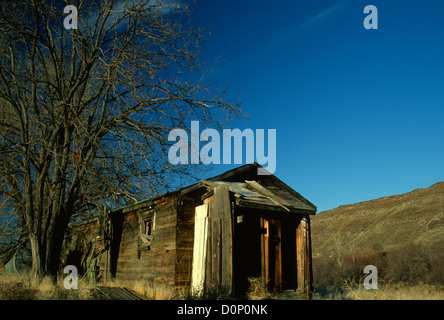 Maison abandonnée près de John Day, Oregon Banque D'Images
