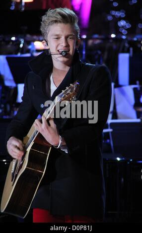 28 novembre 2012 - Los Angeles, Californie, États-Unis - Cody Simpson.5e édition de la maison de l'illumination de l'arbre le 28 novembre 2012 Nokia Plaza L.A Live,LosAngeles ,CA.USA.(Image Crédit : © TLeopold ZUMAPRESS.com)/Photos/Globe Banque D'Images