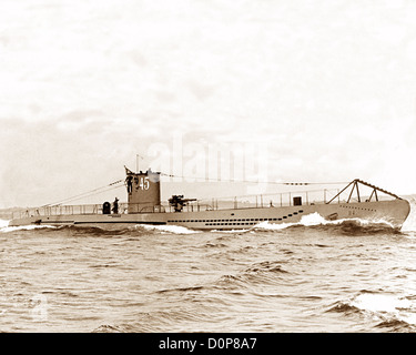 Bateau sous-marin allemand U 45 WW2 Banque D'Images