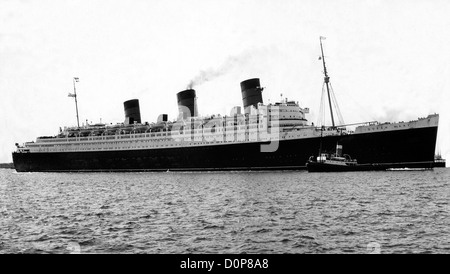 RMS Queen Mary Southampton en 1953 Banque D'Images