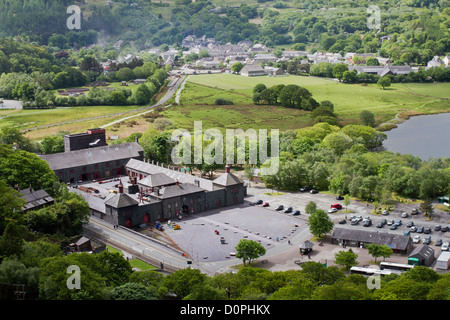 Gallois National Slate museum à Gilfach Ddu carrière Dinorwic Caernarfon, Gwynedd, Snowdonia, le Nord du Pays de Galles UK Banque D'Images