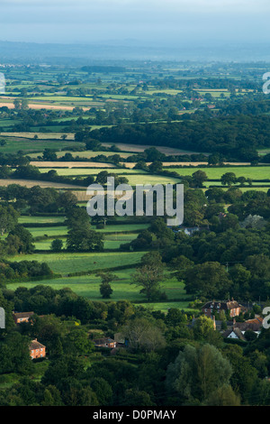La vallée de Blackmore de Bulbarrow Hill, Dorset, England, UK Banque D'Images