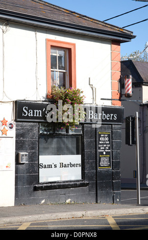 Barber Shop local en Irlande Dublin Cabinteely Banque D'Images