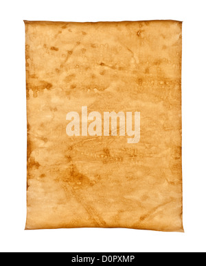 Grungy Old Paper isolated Banque D'Images