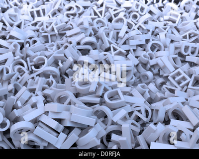 Lettres aléatoires Banque D'Images