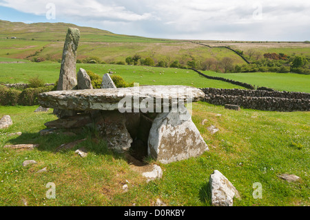 L'Écosse, environs Creetown, Cairn II Sainte sépulture néolithique, chambré cairn Banque D'Images