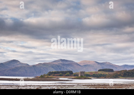 Le magnifique château de Stalker dans les highands de l'Ecosse. Banque D'Images