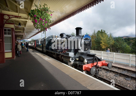 La gare d'Aviemore, Strathspey Railway dans les Highlands, en Écosse. UK Banque D'Images