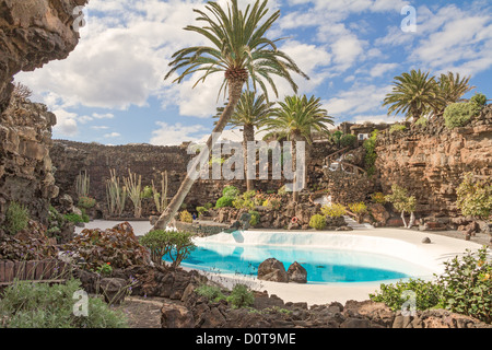 Espagne Lanzaroti Jameos del Agua Banque D'Images