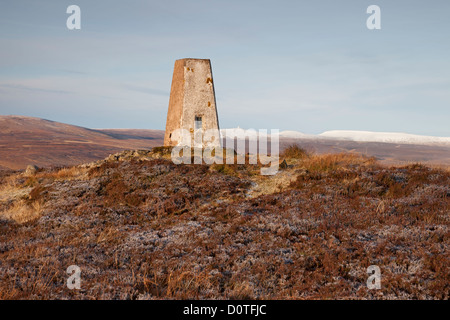 Le Sommet sur l'Cronkley Trig est tombé avec le haut des collines Pennine Cross est tombé et la Dun Fells derrière Teesdale County Durham UK Banque D'Images