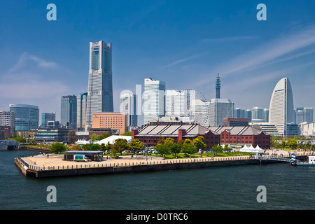 Le Japon, Asie, vacances, voyage, Yokohama, Yokohama, Ville skyline, monument, Bâtiment, Harbour, port Banque D'Images