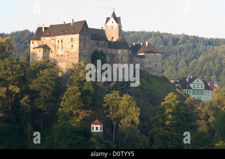 République tchèque188-2484 Elk, Loket nad Ohri, château, 14e-20e c Banque D'Images