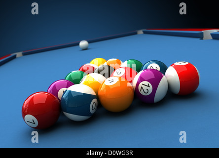 Boules de billard Banque D'Images