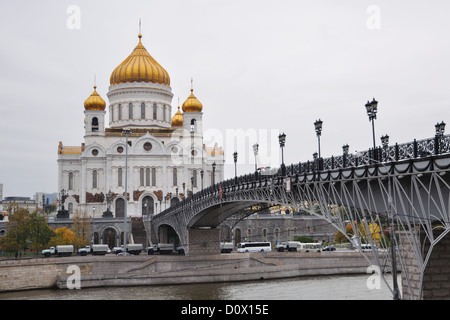 Cathédrale du Christ Sauveur à Moscou, Russie Banque D'Images