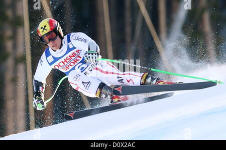 01 12 2012 WC FIS de Ski Alpin hommes Super G Beaver Creek Colorado USA Photo montre Marcel Hirscher AUT Banque D'Images